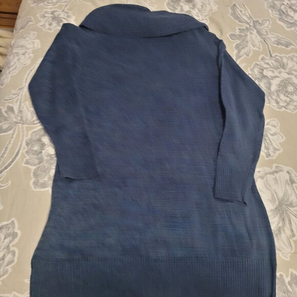 Eight Eight Eight Blue/Gray 100%Cotton Tunic Size Medium - Picture 6 of 7